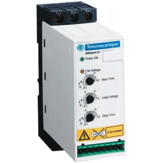 Schneider Electric Altistart U01 Soft Starter 480V AC 4 kW 3 Phase DIN Rail Mount IP20 ATSU01N209LT
