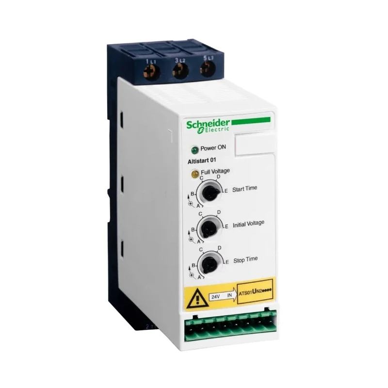 Schneider Electric Altistart Soft Starter 480V AC, 5.5 kW, 3 Phase, DIN Rail Mount, IP20 ATSU01N212LT