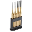 RS PRO 6-Piece Parallel Pin Punch Set, 2mm to 8mm Shank, 150mm Overall Length, Chrome Vanadium Steel, DIN 7255 505-8688