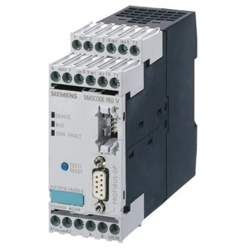 Siemens SIRIUS Motor Protection Unit 24V DC Thermistor SIMOCODE Pro C System 4 Poles 3UF7000-1AB00-0
