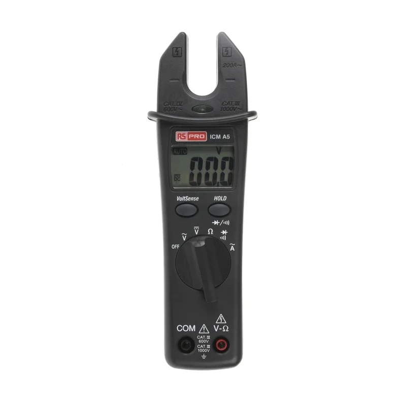 RS PRO Clamp Meter with Non-Contact Voltage Detector 200 A AC 1000 V DC 750 V AC ICMA5