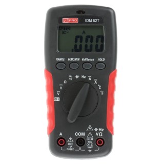 RS PRO Handheld Multimeter IDM62T 1kV DC Voltage 750V AC Voltage 10A AC/DC Current 20MHz Frequency Counter Taiwan IDM62T