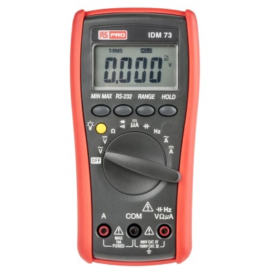 RS PRO Handheld Digital Multimeter True RMS 1kV DC Voltage Measurement IDM73