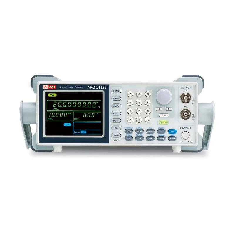 RS PRO Function Generator & Counter 0.1 Hz to 25 MHz Frequency Range with FM Modulation AFG21125