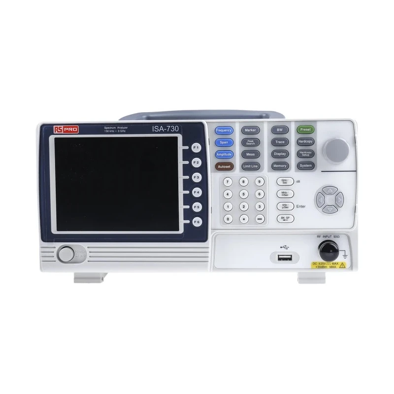 RS PRO Desktop Spectrum Analyser 3kHz Bandwidth, 150kHz-3GHz Frequency Range, 5.6 in TFT LCD ISA-730, ISP-730