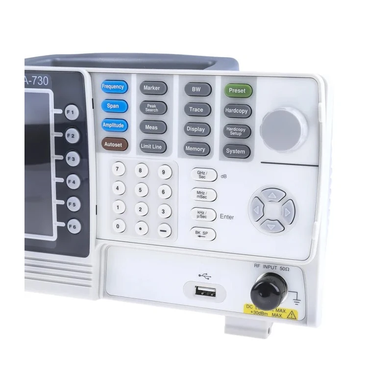 RS PRO Desktop Spectrum Analyser 3kHz Bandwidth, 150kHz-3GHz Frequency Range, 5.6 in TFT LCD ISA-730, ISP-730