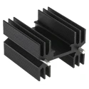 RS PRO Heatsink Universal Rectangular Aluminium, 7°C/W Thermal Resistance, 25 mm Height 38 mm Length 35 mm Width 234-2362