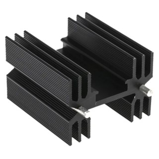 RS PRO Heatsink Universal Rectangular Aluminium, 7°C/W Thermal Resistance, 25 mm Height 38 mm Length 35 mm Width 234-2362