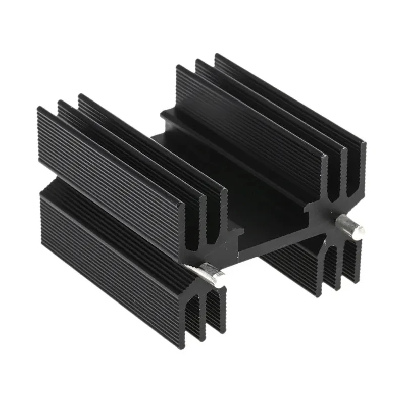 RS PRO Heatsink Universal Rectangular Aluminium, 7°C/W Thermal Resistance, 25 mm Height 38 mm Length 35 mm Width 234-2362