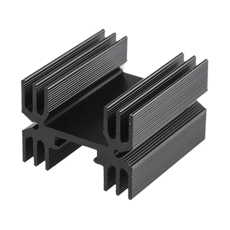 RS PRO Heatsink Universal Rectangular Aluminium, 7°C/W Thermal Resistance, 25 mm Height 38 mm Length 35 mm Width 234-2362