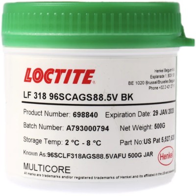Multicore Lead Free Solder Paste, 500 g Tub 698840