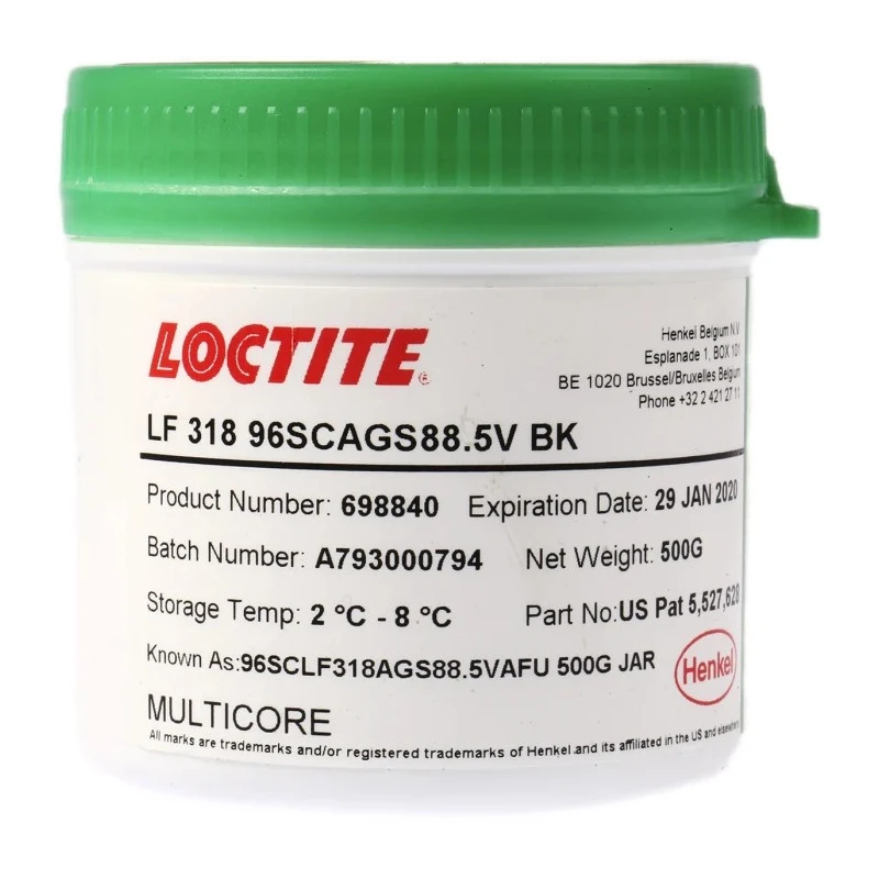 Multicore Lead Free Solder Paste, 500 g Tub 698840