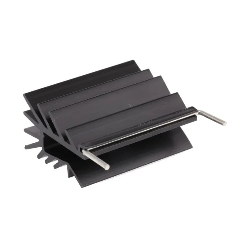 RS PRO Heatsink, 9°C/W Thermal Resistance, Black Anodised Aluminium, 27 mm Height, 35 mm Length, 16 mm Width 234-2407