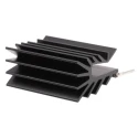 RS PRO Heatsink, 9°C/W Thermal Resistance, Black Anodised Aluminium, 27 mm Height, 35 mm Length, 16 mm Width 234-2407