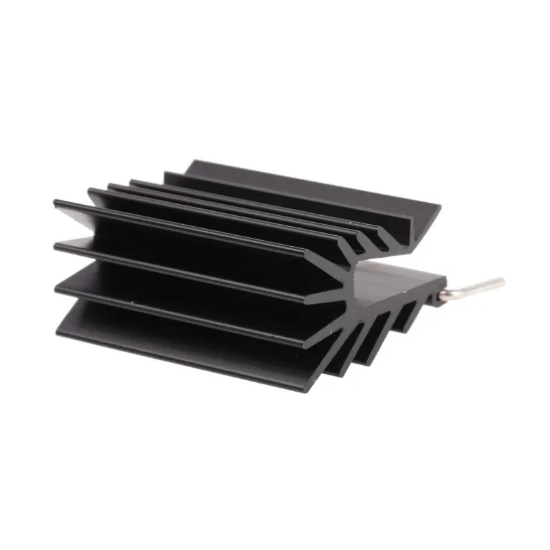 RS PRO Heatsink, 9°C/W Thermal Resistance, Black Anodised Aluminium, 27 mm Height, 35 mm Length, 16 mm Width 234-2407