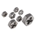 RS PRO HSS 7 Piece Die Nut Set Thread Size M3ToM12 for Precision External Thread Cutting M3ToM12