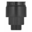 Werma KombiSIGN 40 Series Mounting Adapter 24V AC/DC, Electronic Sounder, IP69K IP66, Black Housing 630.820.00