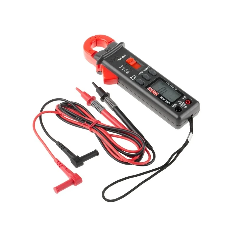 RS PRO AC/DC Clamp Meter, 300 A AC, 300 A DC, 999 V AC, 600 V DC, True RMS, CAT III Non-Contact Voltage Detector ICM30R