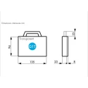 RS PRO Plastic Transit Case, 127 mm Width 31 mm Depth 141 mm Height 96 g Weight 506-6617
