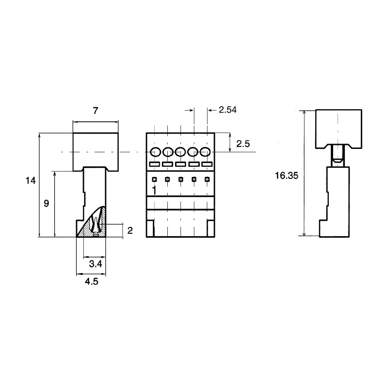 Wurth Elektronik 6-Way IDC Connector Female Cable Mount 2.54mm Pitch 3A 500V AC 1 Row 661006151923