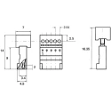 Wurth Elektronik 10-Way IDC Connector Female for Cable, 1 Row, 2.54mm Pitch, 3A Current, Gold over Nickel 661010151923