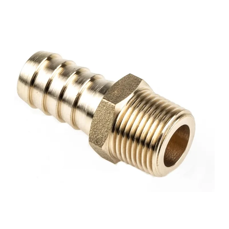 RS PRO Straight Brass Hose Connector 12.7 mm ID, 3/8 in G Male Threaded Connection 506-7250