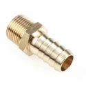 RS PRO Straight Brass Hose Connector 12.7 mm ID, 3/8 in G Male Threaded Connection 506-7250