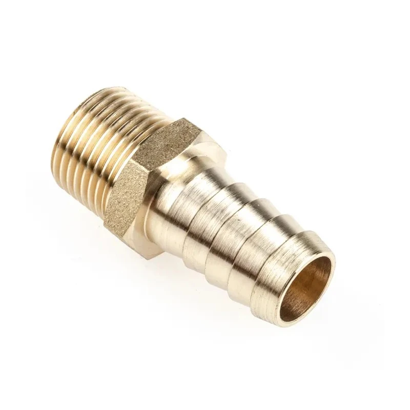 RS PRO Straight Brass Hose Connector 12.7 mm ID, 3/8 in G Male Threaded Connection 506-7250