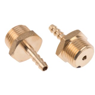 RS PRO Brass Hose Connector 6.35 mm ID Male BSP Threaded 1/2 in G Connection 506-7266
