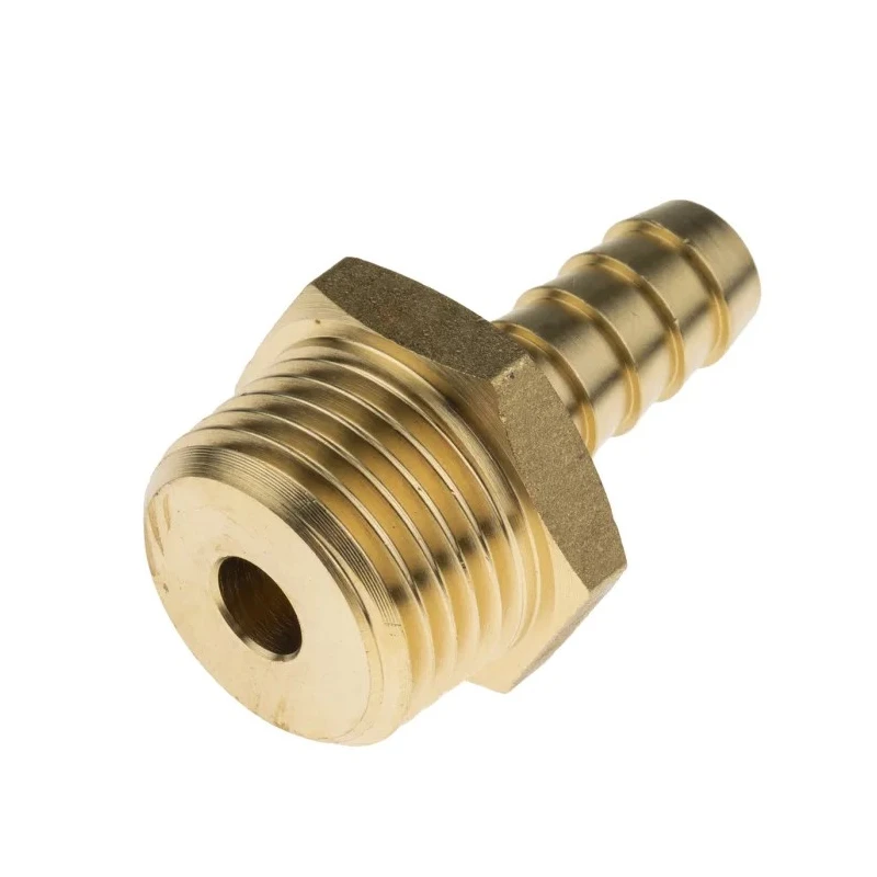 RS PRO Brass Hose Connector 9.53 mm ID, 25 bar Maximum Operating Pressure 80°C Maximum Operating Temperature 506-7288