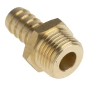 RS PRO Brass Straight Hose Connector 12.7 mm ID, Male 1/2 in BSP Threaded, 25 bar 506-7294