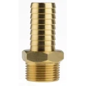 RS PRO Brass Hose Connector 19.05 mm ID, 25 bar, 3/4 in G Male Thread, Max Operating Temp 80°C 506-7301