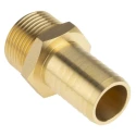 RS PRO Brass Hose Connector 25.4 mm ID, 25 bar Pressure, 1 inch G Male Threaded 506-7317