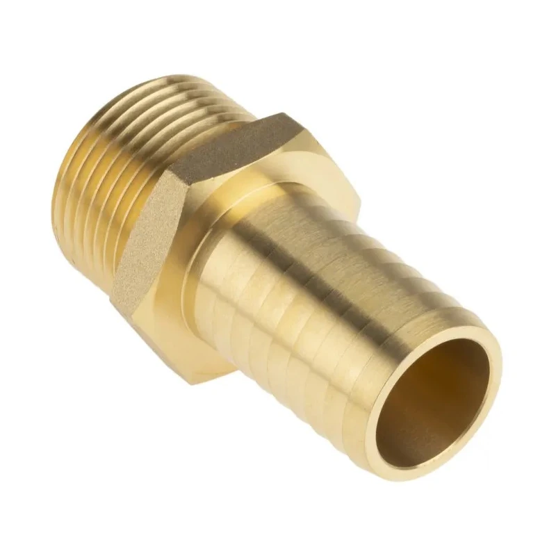 RS PRO Brass Hose Connector 25.4 mm ID, 25 bar Pressure, 1 inch G Male Threaded 506-7317