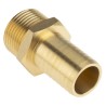 RS PRO Brass Hose Connector 25.4 mm ID, 25 bar Pressure, 1 inch G Male Threaded 506-7317