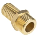 RS PRO Brass Hose Connector 25.4 mm ID, 25 bar Pressure, 1 inch G Male Threaded 506-7317