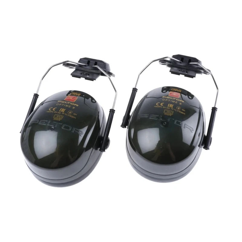 3M PELTOR Optime II Ear Shells for Helmets, 31 dB Noise Reduction, Black, Helmet Attachment H520P3E-410-GQ