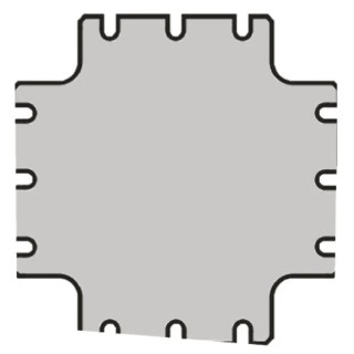 Legrand Steel Grey Plain Mounting Plate 272mm Width 272mm Length for Atlantic Enclosure 0 356 65