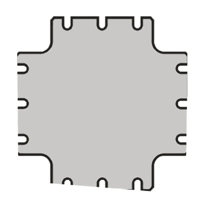 Legrand Steel Grey Plain Mounting Plate 272mm Width 272mm Length for Atlantic Enclosure 0 356 65