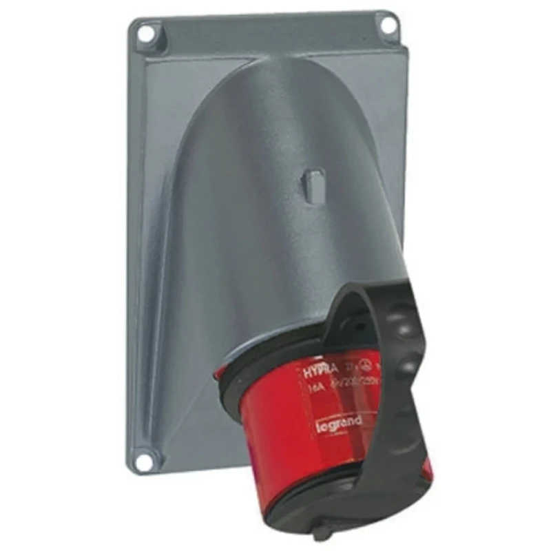 Legrand IP44 Red Wall Mount 3P+N+PE Industrial Power Connector 32A 380-415V IP44 