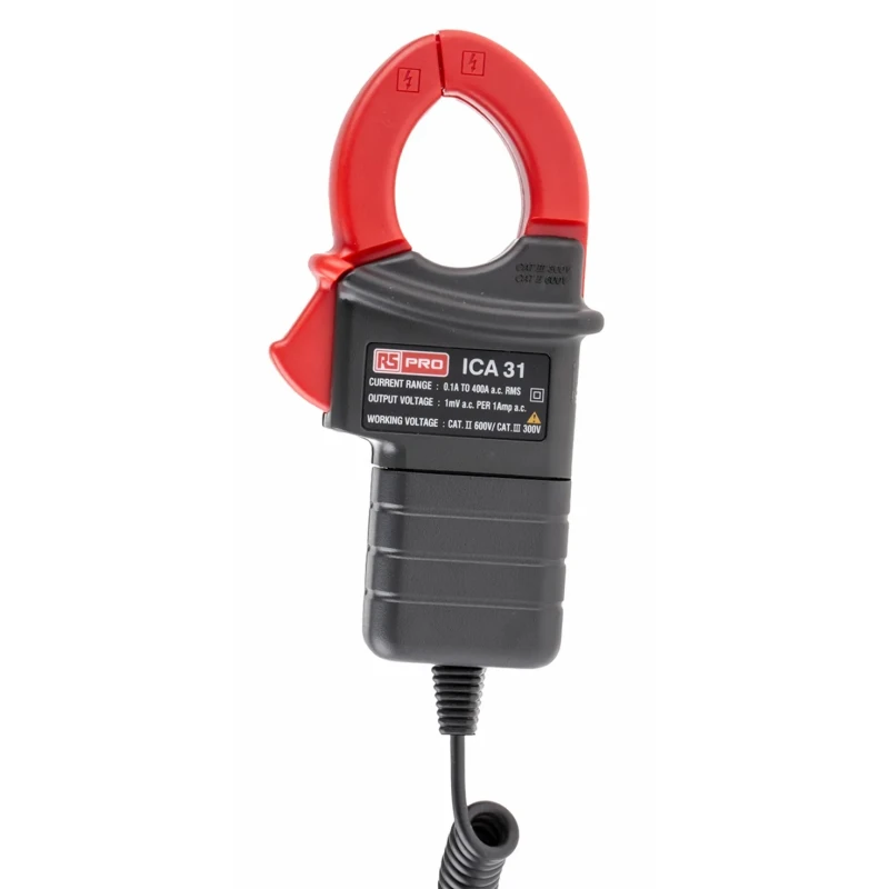 RS PRO Multimeter Current Clamp AC Adapter 400 A AC Max 29 mm Conductor Size Test Lead Connector 123-3223
