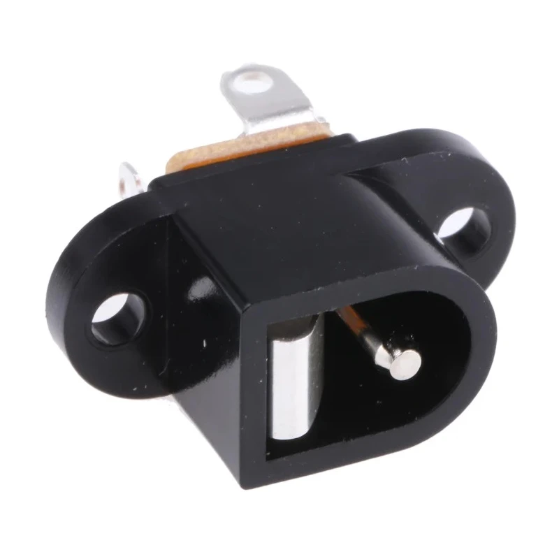 Lumberg Black Panel Mount Industrial Power Connector 12V 500mA 2-Pole Solder Terminal NEB/J 21