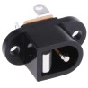 Lumberg Black Panel Mount Industrial Power Connector 12V 500mA 2-Pole Solder Terminal NEB/J 21
