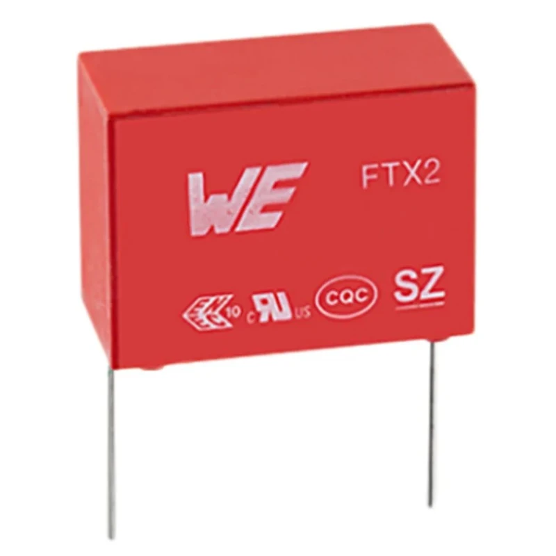Wurth Elektronik WCAP-FTX2 Film Capacitor X2 100 nF ±10% 275V DC 275V AC Through Hole FTX2