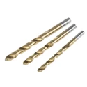 RS PRO 19-Piece High-Speed Steel Titanium Coated Twist Drill Bit Set for Metal, 1 mm to 10 mm 507-1704