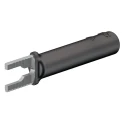 Staubli Insulated Fork Terminal Black 4 mm Stud Size 37mm Length 23.0480-21