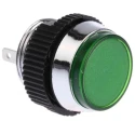 Signal Construct Green LED Panel Mount Indicator 16 mm, Tab Termination, IP67, 12-14V SKCD 16712