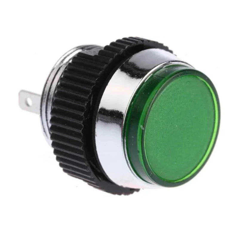 Signal Construct Green LED Panel Mount Indicator 16 mm, Tab Termination, IP67, 12-14V SKCD 16712