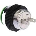 Signal Construct Green LED Panel Mount Indicator 16 mm, Tab Termination, IP67, 12-14V SKCD 16712