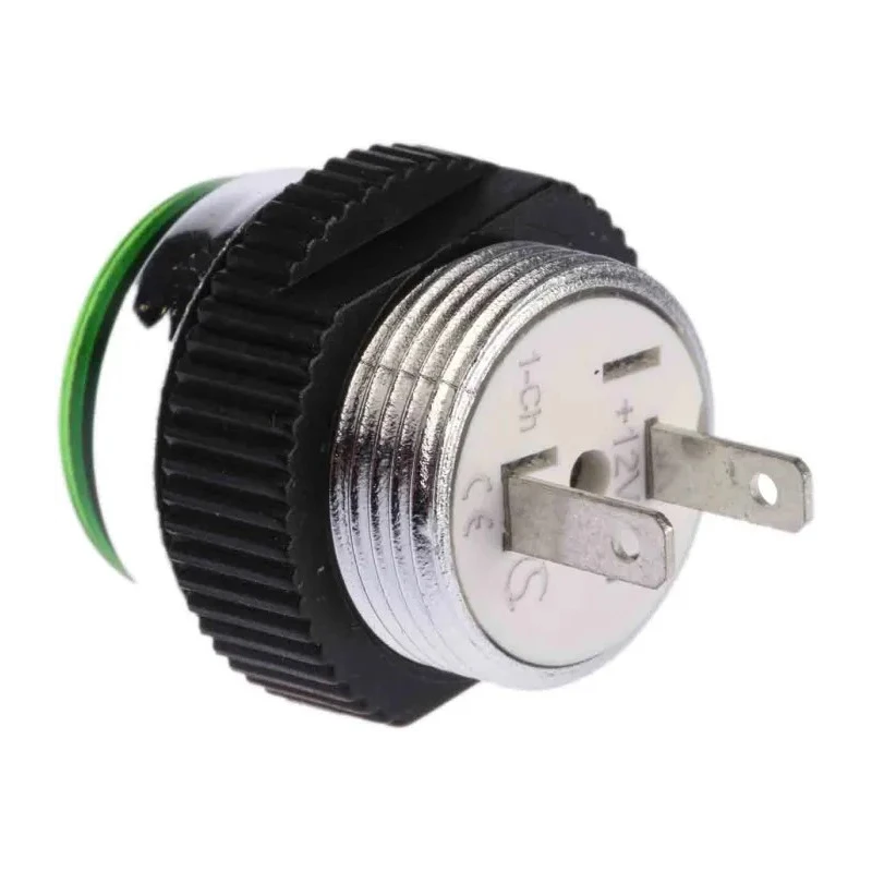 Signal Construct Green LED Panel Mount Indicator 16 mm, Tab Termination, IP67, 12-14V SKCD 16712